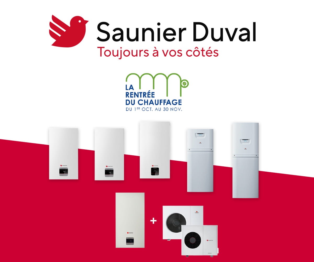 Jusqu'à 200 € TTC remboursés SAUNIER DUVAL GRDF La rentrée du chauffage 2023