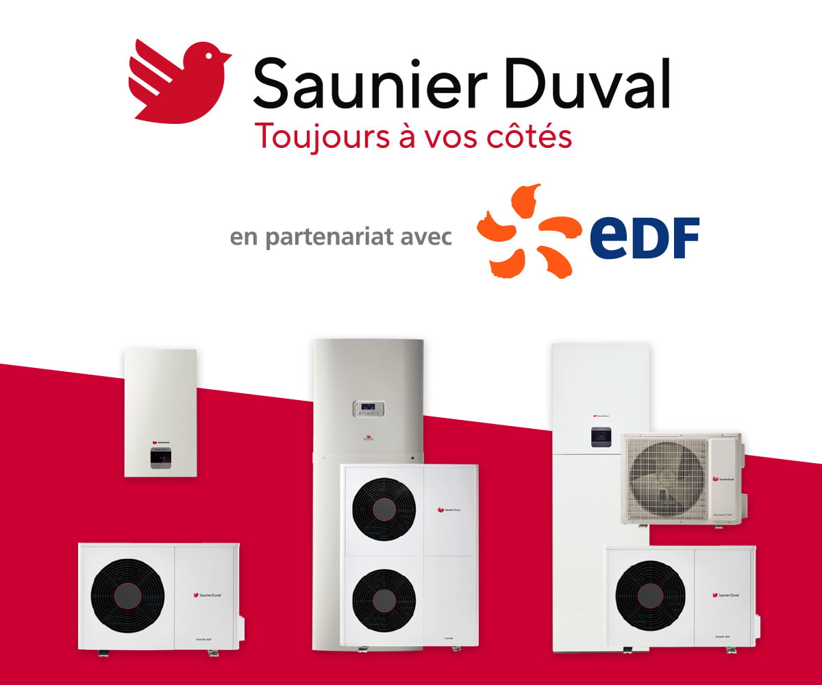 Jusqu'à 250 € TTC EDF Saunier Duval 2025
